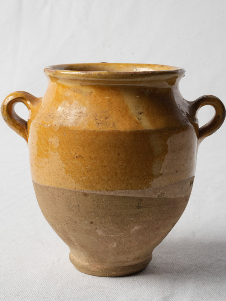 Vintage dual-tone confit pot