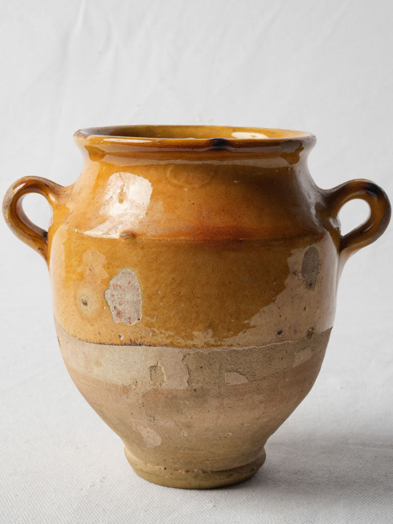 Antique French ceramic confit pot
