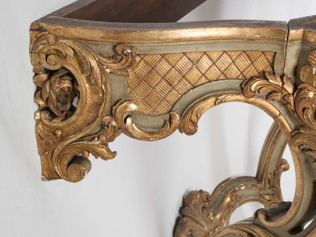 Elegant scrolling-leg console