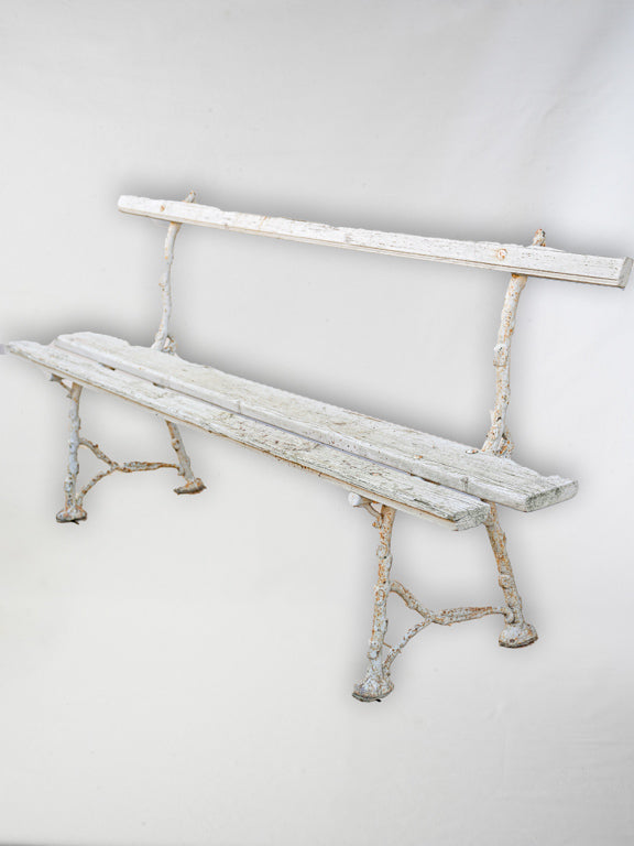 Antique rustic cast iron bench  